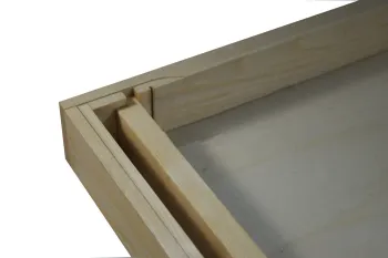 Coprifavo a nutritore in legno paraffinato per arnia d.b. 12 favi con paratia in legno aperto