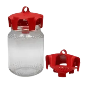 Roter fallentopf für drosophila suzukii für 1 kg honigtöpfe (2er pack)