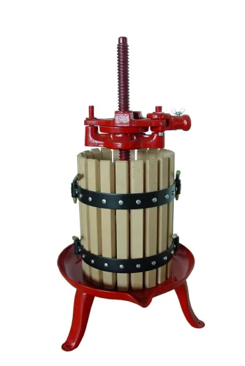 Handpresse für Zellendeckel, Wachs und Trester mit Schraubstock – Ø 30 cm