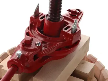 Handpresse für Zellendeckel, Wachs und Trester mit Schraubstock, Ø 15 cm