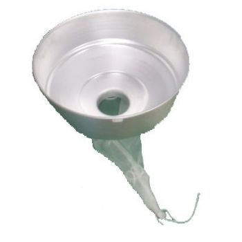 Aluminium-trichterhonigfilter mit kleinem schlauchfilter