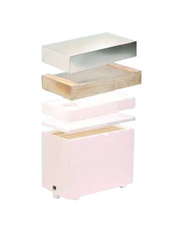 Polystyrol-bienenstock d.b. 6 waben leichtes spargewicht