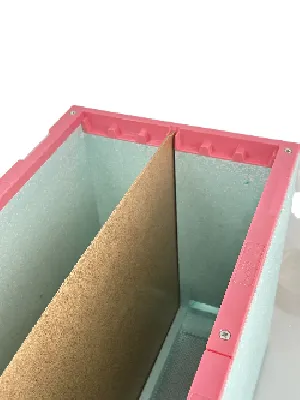 Mdf diaphragm for 6-frame divisible polystyrene beehives