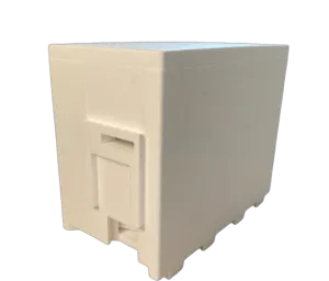 D.B.-Beute aus hochdichtem Styropor mit 6 Waben, geteilt in 2 Einheiten, mit Doppelfütterer