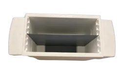 D.B.-Beute aus hochdichtem Styropor mit 6 Waben, geteilt in 2 Einheiten, mit Doppelfütterer