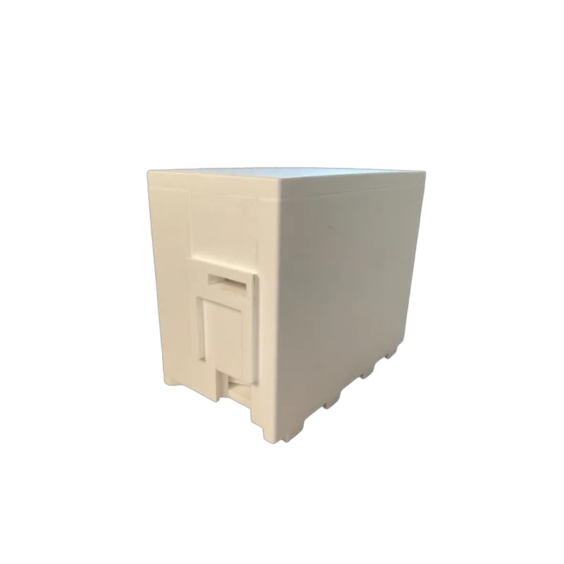 Beehives d. b. 6-frame polystyrene honeycomb divided into 2 high-density honeycombs with a feeder Beehives d. b. 6-frame polystyrene honeycomb divided into 2 high-density honeycombs with a feeder