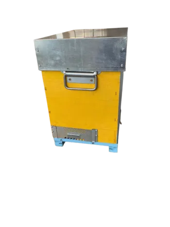 Arnietta di fecondazione d.b. da 6 favi divisa in due, laterali in polistirolo