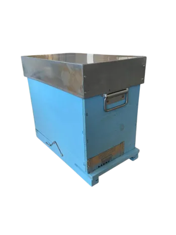 Arnietta di fecondazione d.b. da 6 favi divisa in due, laterali in polistirolo