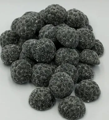 Licorice blackberry gummy candies - 125 g bag