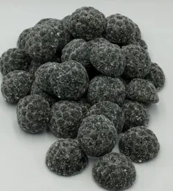 Licorice blackberry gummy candies - 125 g bag