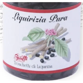 Caramelle liquirizia pura -
sacchetto 100 g