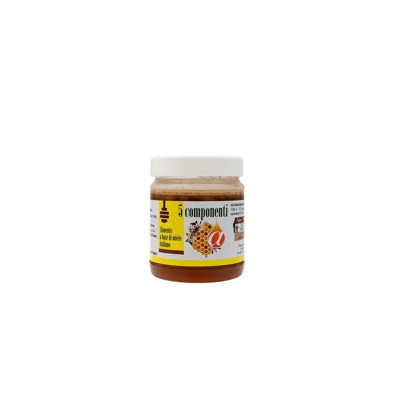 5 componenti - alimento a base di miele italiano 250 g 5 componenti - alimento a base di miele italiano 250 g