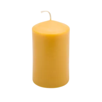 Medium beeswax-based candle
