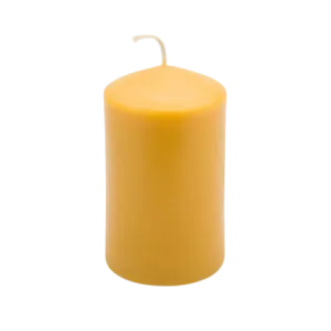 Medium beeswax-based candle