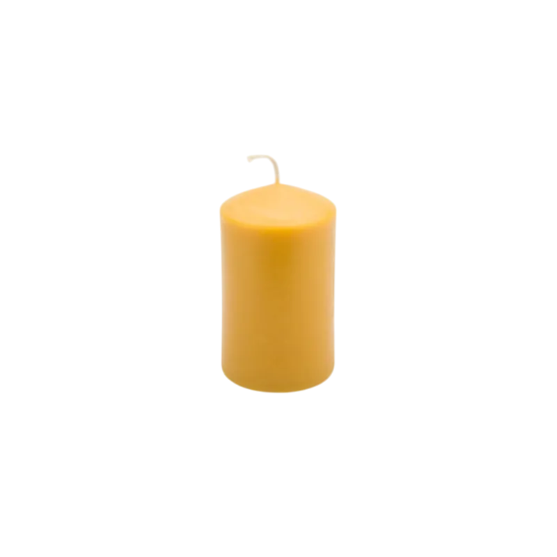 Medium beeswax-based candle
