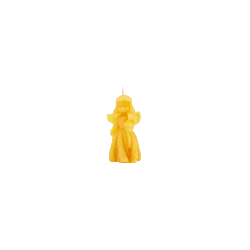 Angiolinetta curls lantern candle made from beeswax