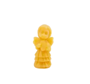 Angel candle tunic heart made of beeswax