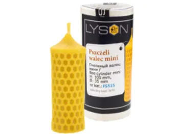 Silicone candle mold cylinder with cells