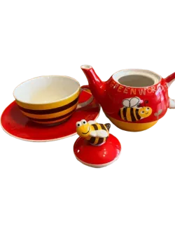 Teiera con tazza e piattino - Ape Felice