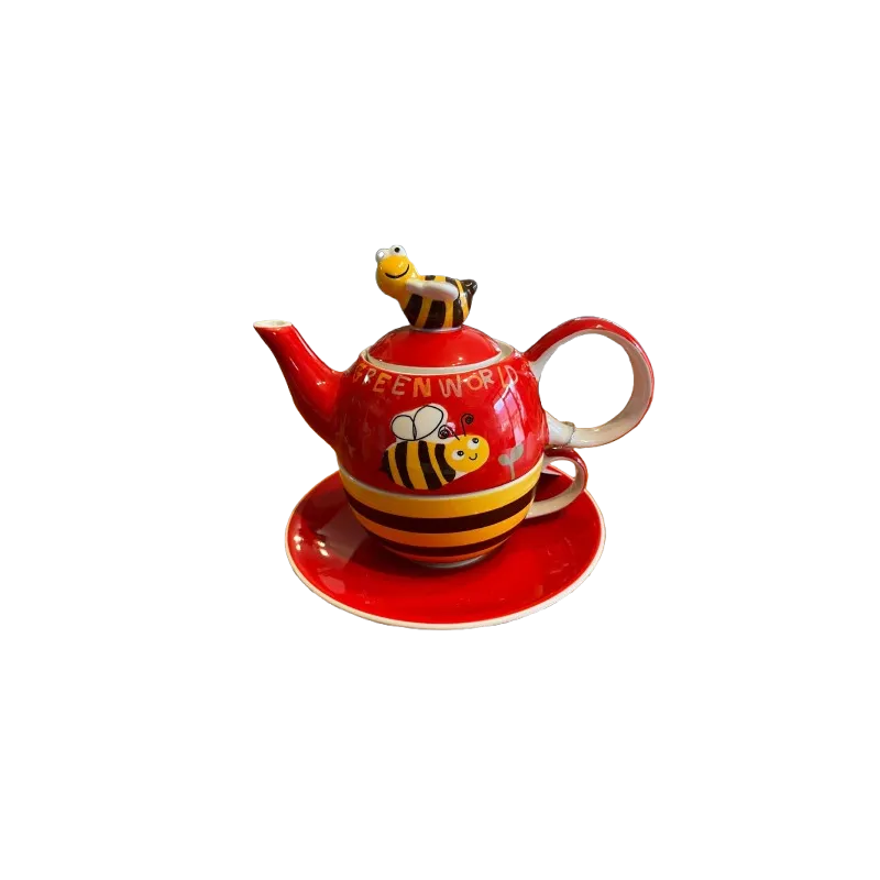 Teiera con tazza e piattino - Ape Felice