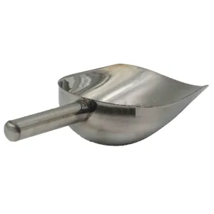 Multipurpose stainless steel round scoop for honey and pollen