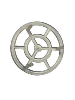 Produkthalter aus Kunststoff, Durchmesser 52,5 mm, Glasöffnung t63, Packung mit 10 Stück