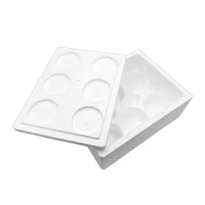 Contenitore in polistirolo per spedizione vasi - Modello "Eco" - 6 vasi da 1 kg