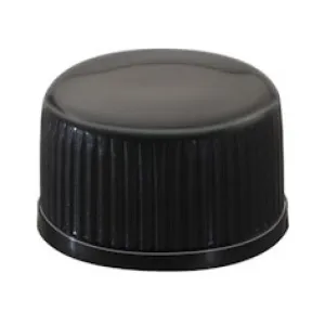 Black cap with disc for royal jelly bottle - pfp 18