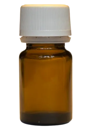 Frasco de vidrio amarillo de 20 ml de jalea real