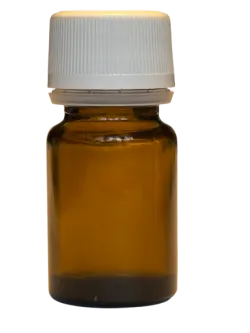 15 ml yellow glass royal jelly bottle