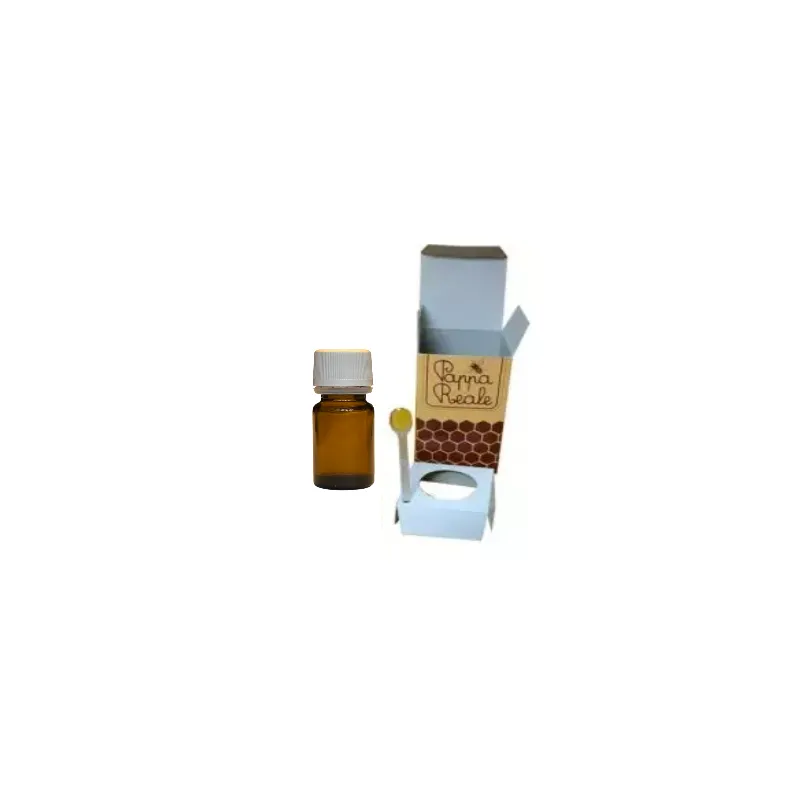 Flacone per pappa reale da 10 ml - Kit completo di flacone, paletta e scatola