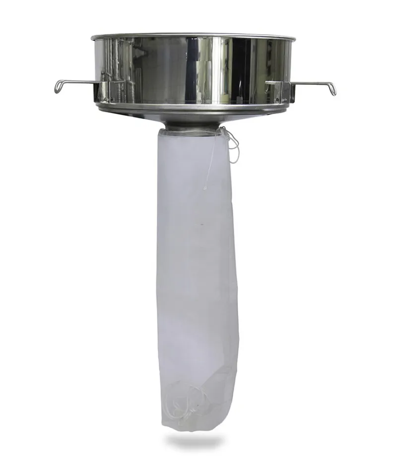 Filtro de tolva grande, con bolsa de nylon, para desgarradores de 200-400 kg, acero inoxidable