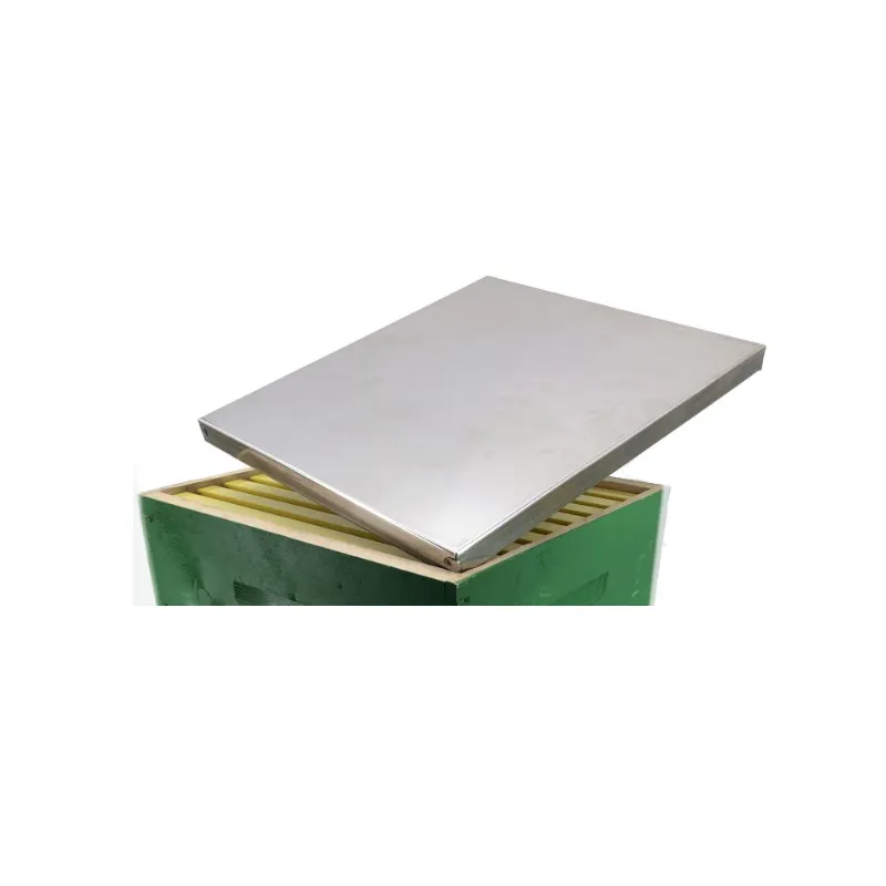 Stainless steel super cover tray for 10-frame d.b. supers