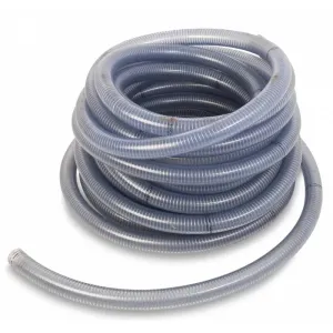 Verstärkter lebensmittelechter Kunststoffschlauch Durchmesser 40 mm (pro Meter)