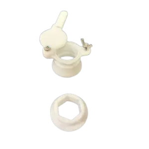 Llave de corte blanca para miel en nylon ø 40 mm - 1"1/2