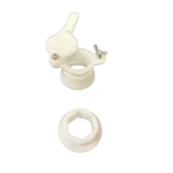 Weißer Absperrhahn für Honig in Nylon ø 40 mm - 1"1/2