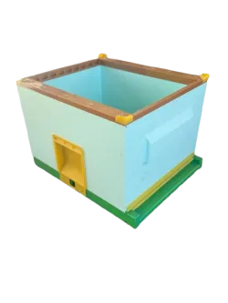 Bienenstock 9 Waben Jolly mit herausnehmbarem Boden und Honigraum, aus hochdichtem Polystyrol