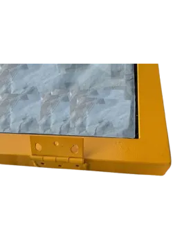 Cristal de repuesto con marco para fundidor de cera solar de 70 x 70 cm