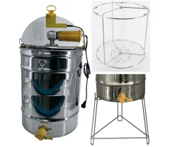 copy of Extractor radial d.b. electronic motor for 9 Honey super frames with stainless steel basket