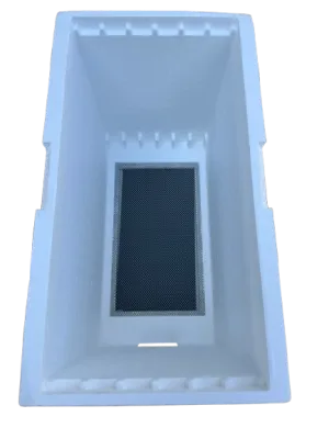 Beehives d. b. 6-frame white high-density polystyrene honeycomb with anti-varroa bottom