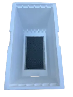 Beehives d. b. 6-frame white high-density polystyrene honeycomb with anti-varroa bottom