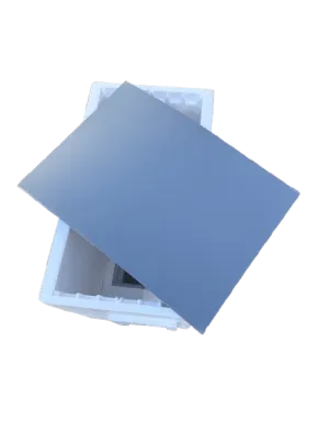 Polystyrene separator for 6-frame hive divided into 2