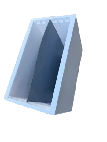 Polystyrene separator for 6-frame hive divided into 2