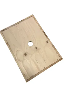 Abdeckplatte aus Holz für D.B.-Beuten mit 8 Waben