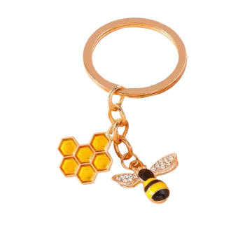 Bee Rhinestone Keychain
