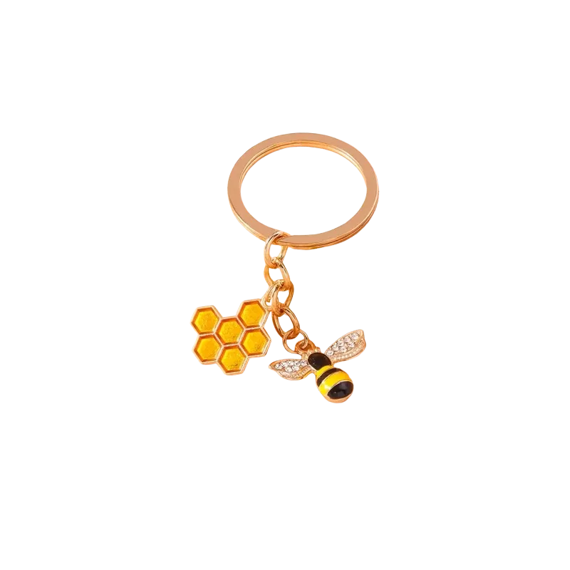 Bee Rhinestone Keychain