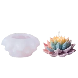 Molde para velas - flor de loto