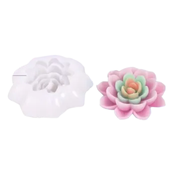 Molde para velas - flor de loto