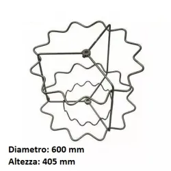 Gabbia radiale inox per smelatore radial 12 zander lega