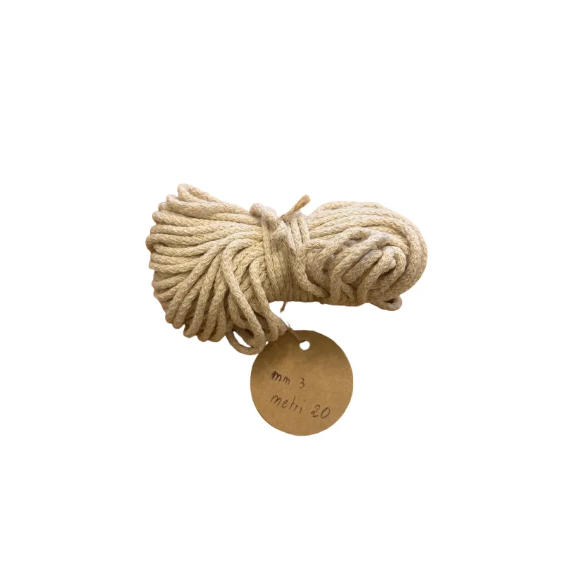 White cotton candle wick hank 20 meters